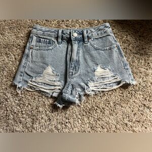 high rise pacsun jean shorts